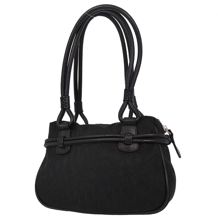 Christian Dior Black Diorissimo Bow Trotter Handbag 00-BO-1027 144981