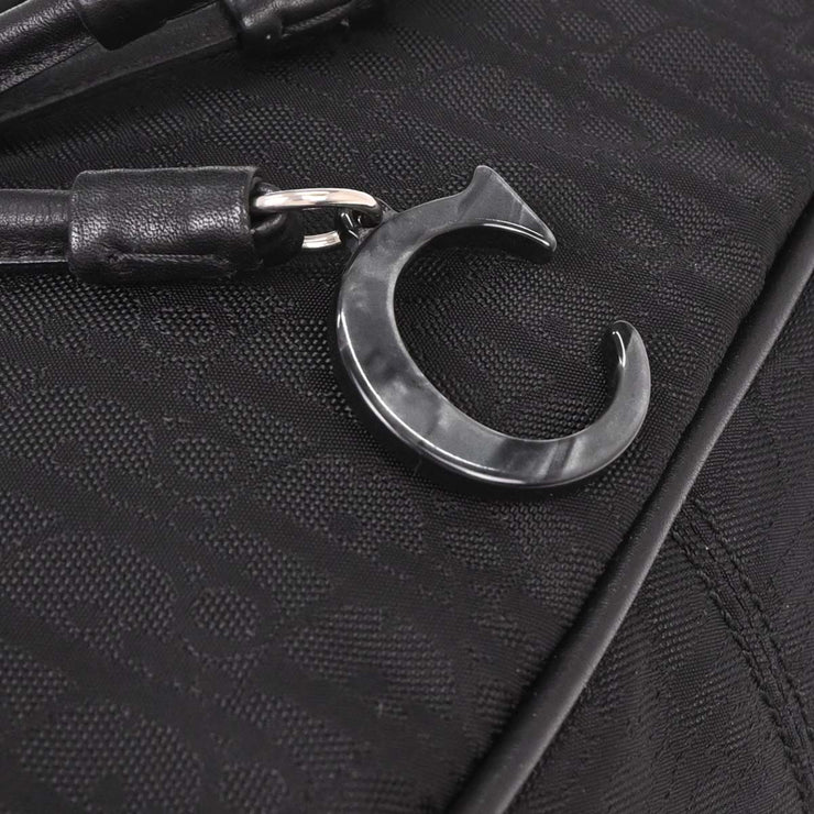 Christian Dior Black Diorissimo Bow Trotter Handbag 00-BO-1027 144981