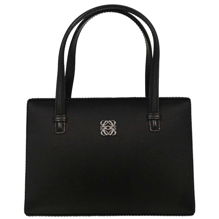 Loewe Black Satin Handbag L10 144985