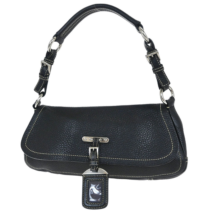 Prada Black Leather Handbag 113/10 144990