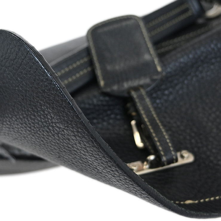 Prada Black Leather Handbag 113/10 144990