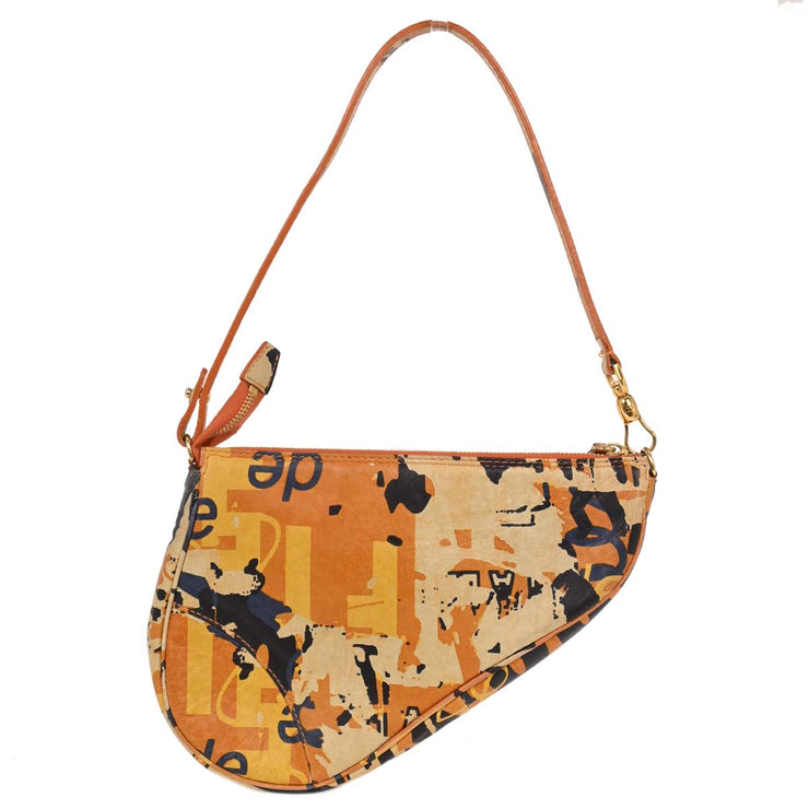 Christian Dior Orange Saddle Handbag MU0041 144991