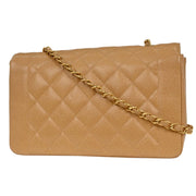 Chanel Beige Calfskin Medium Diana Shoulder Bag 145000