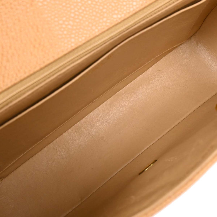 Chanel Beige Calfskin Medium Diana Shoulder Bag 145000