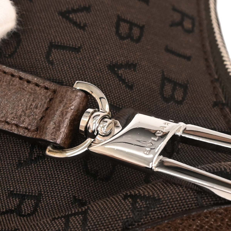 Bvlgari Brown Logomania Handbag APEUEA 145002
