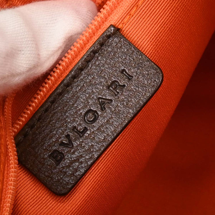 Bvlgari Brown Logomania Handbag APEUEA 145002