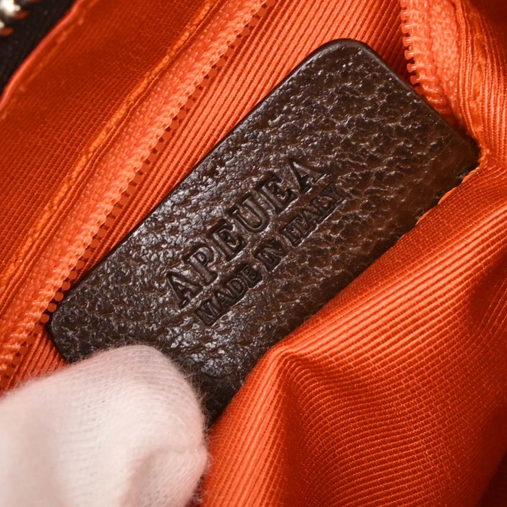 Bvlgari Brown Logomania Handbag APEUEA 145002