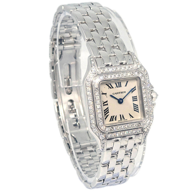 Cartier Panthere SM Ref.1660 Quartz Watch 18KWG Diamond 145024