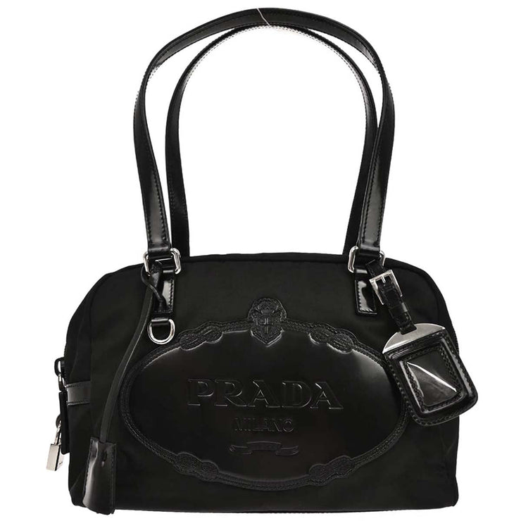 Prada Black Nylon Handbag 31/1 145039