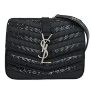 Saint Laurent Black Sequins Sulpice Shoulder Bag ARS575046.0719 145040