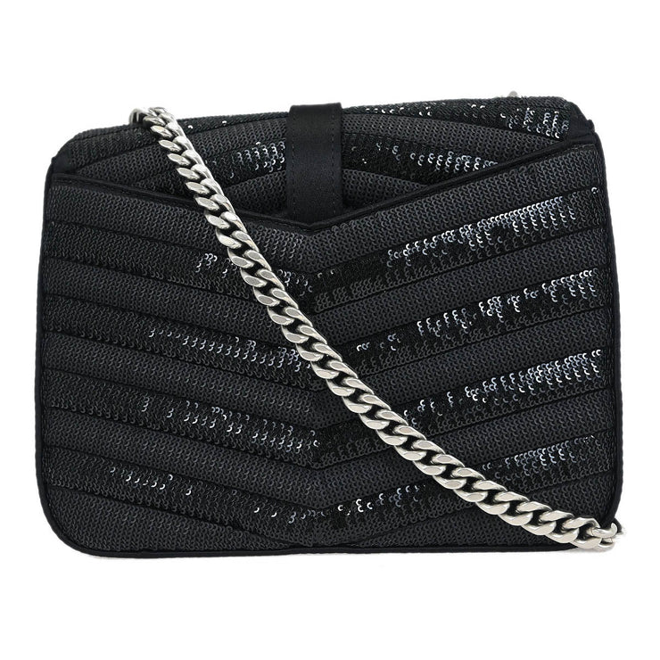 Saint Laurent Black Sequins Sulpice Shoulder Bag ARS575046.0719 145040