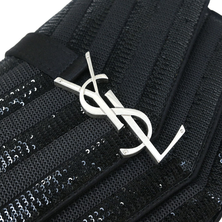 Saint Laurent Black Sequins Sulpice Shoulder Bag ARS575046.0719 145040