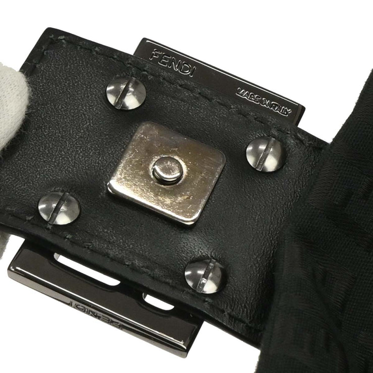 Fendi Black Zucchino Mamma Baguette Handbag 2288-8BR001-JQ5-069 145045