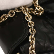 Gucci Black Leather Queen Chain Handbag 189886 145046