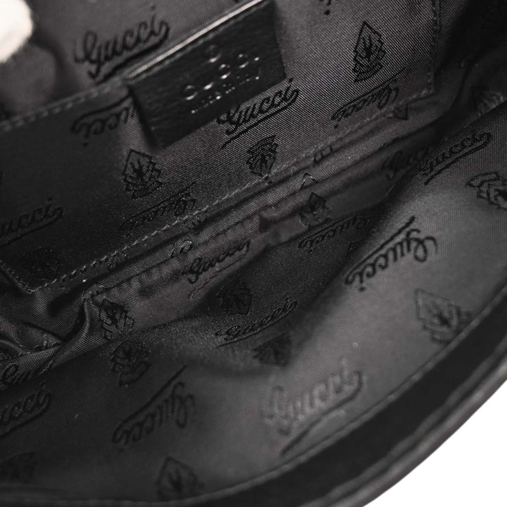 Gucci Black Leather Queen Chain Handbag 189886 145046