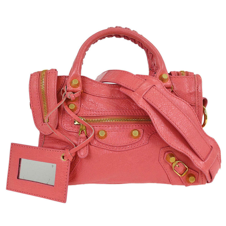 Balenciaga Pink Mini City 2way Handbag 309544.6680.C.1660 145050