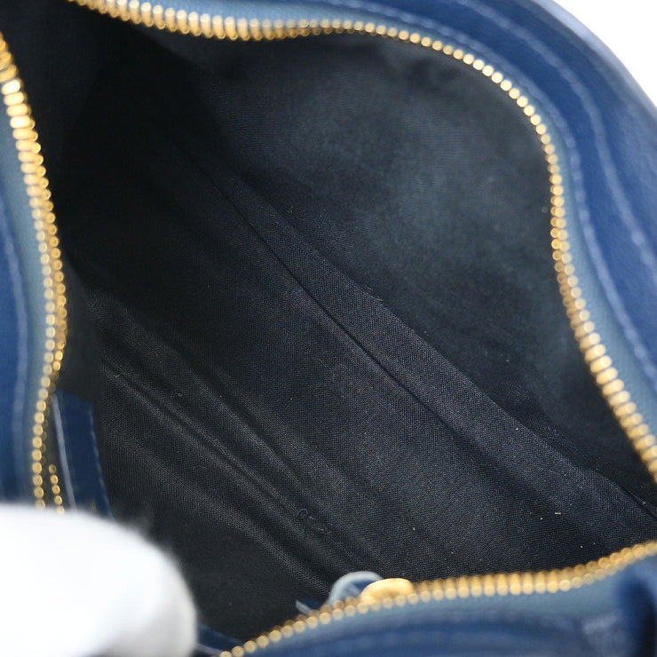 Balenciaga Navy Classic Metallic Edge Mini City 390160.4060.C.1669 145051