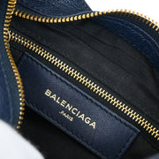 Balenciaga Navy Classic Metallic Edge Mini City 390160.4060.C.1669 145051