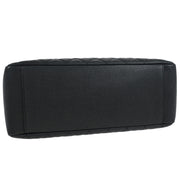 Chanel Black Calfskin Grand Shopping Tote GST Chain Handbag 145055