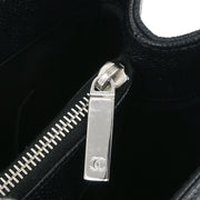 Chanel Black Calfskin Grand Shopping Tote GST Chain Handbag 145055