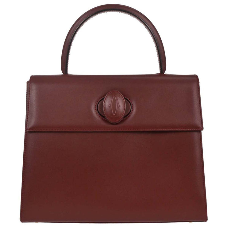 Cartier Bordeaux Handbag C24 145057
