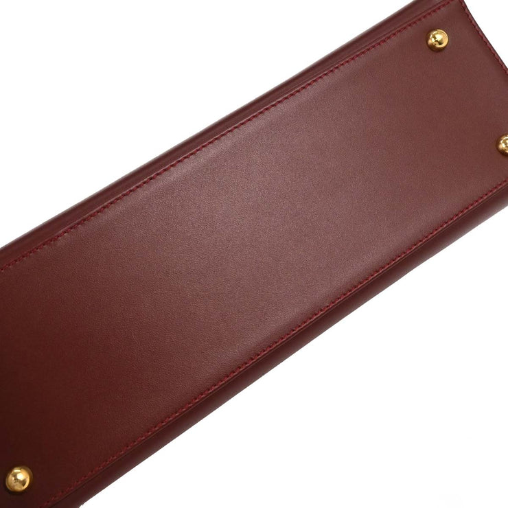 Cartier Bordeaux Handbag C24 145057