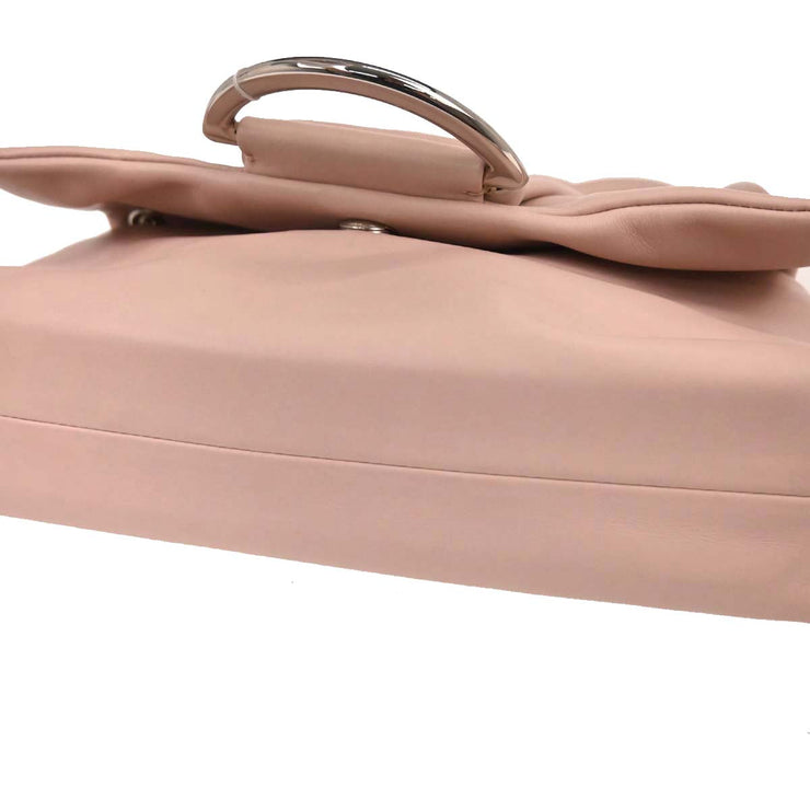 Christian Dior Light Pink Leather Demi Lune Handbag 02-BO-0079 145059