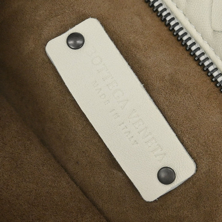 Bottega Veneta White Intrecciato Handbag B06779765G 145060