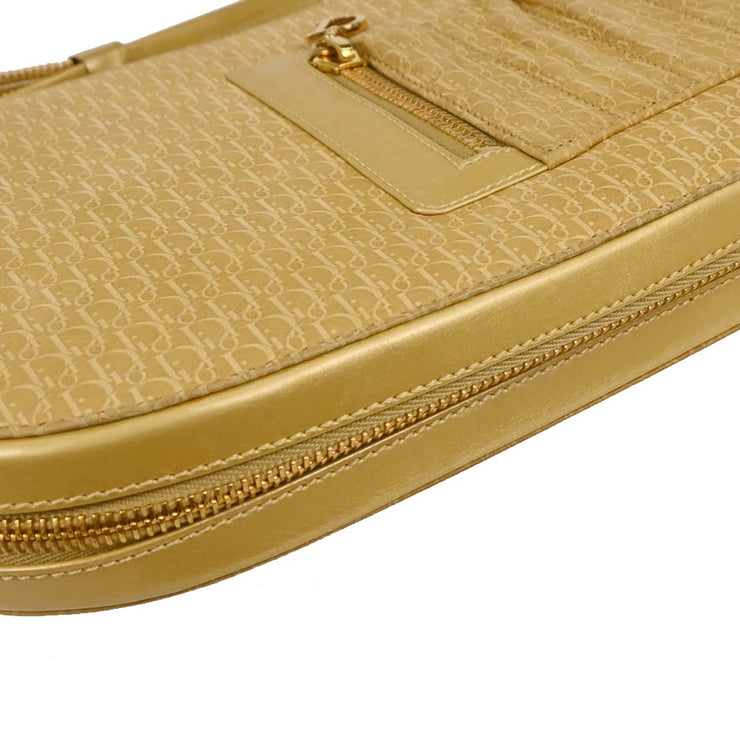 Christian Dior Beige Suede Trotter Handbag BM-0051 145061