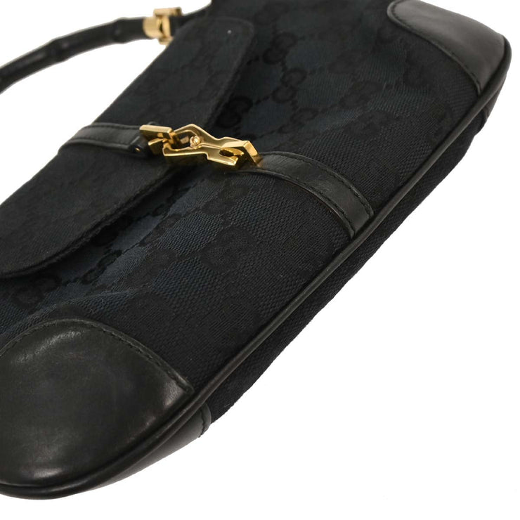 Gucci Black Bamboo GG Handbag 005.0811 002058 145062