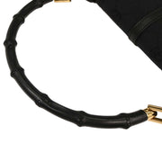 Gucci Black Bamboo GG Handbag 005.0811 002058 145062