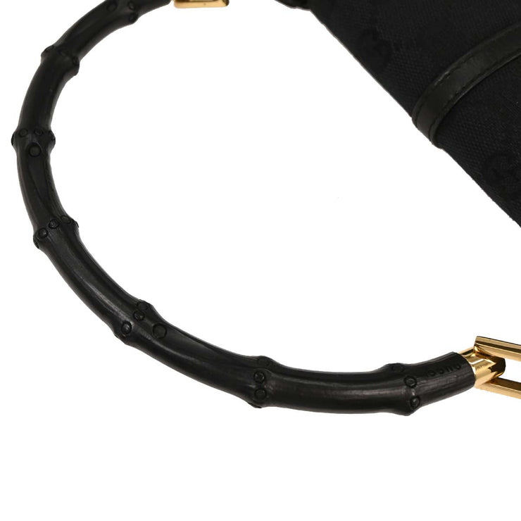 Gucci Black Bamboo GG Handbag 005.0811 002058 145062
