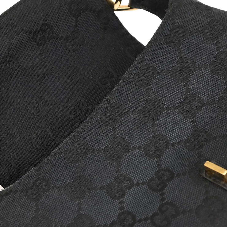 Gucci Black Bamboo GG Handbag 005.0811 002058 145062