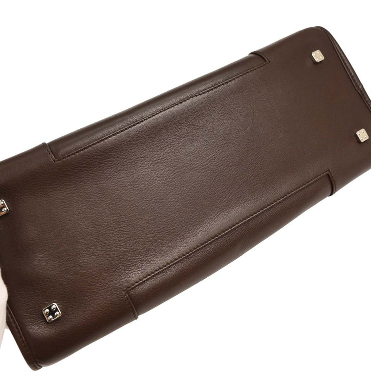 Loewe Brown Amazona 36 Handbag 060702 145064