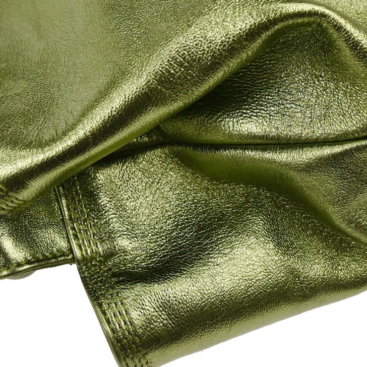 Loewe Metallic Green Lambskin Nappa Aire Tote Handbag 060708 145065