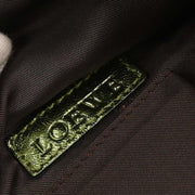 Loewe Metallic Green Lambskin Nappa Aire Tote Handbag 060708 145065