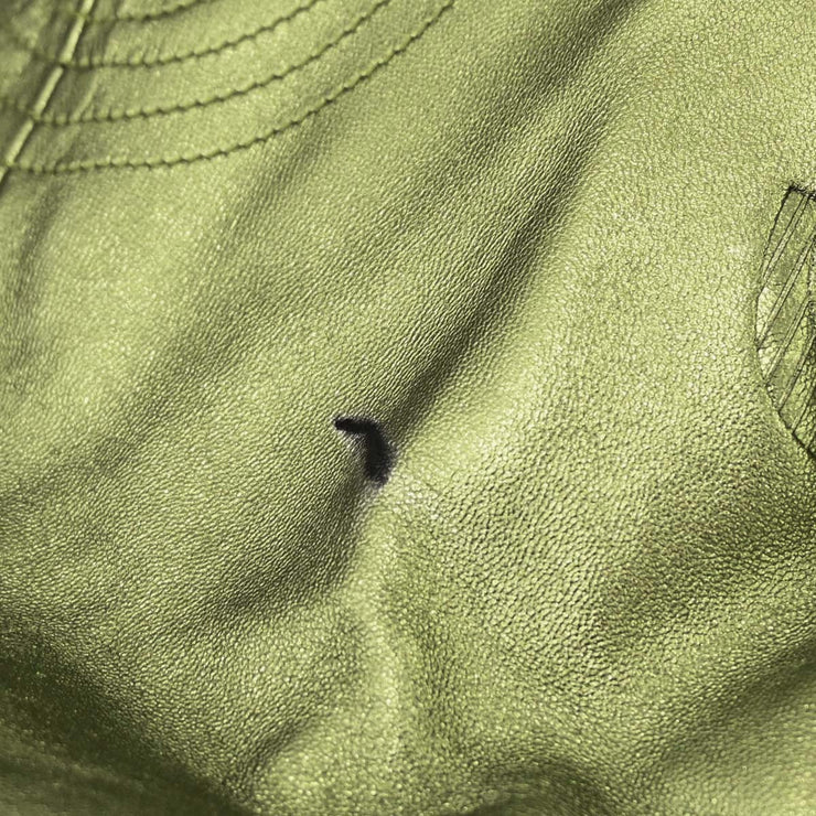 Loewe Metallic Green Lambskin Nappa Aire Tote Handbag 060708 145065