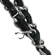 Chanel Black Perforated Lambskin East West Shoulder Bag 145094