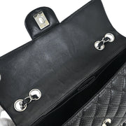 Chanel Black Perforated Lambskin East West Shoulder Bag 145094