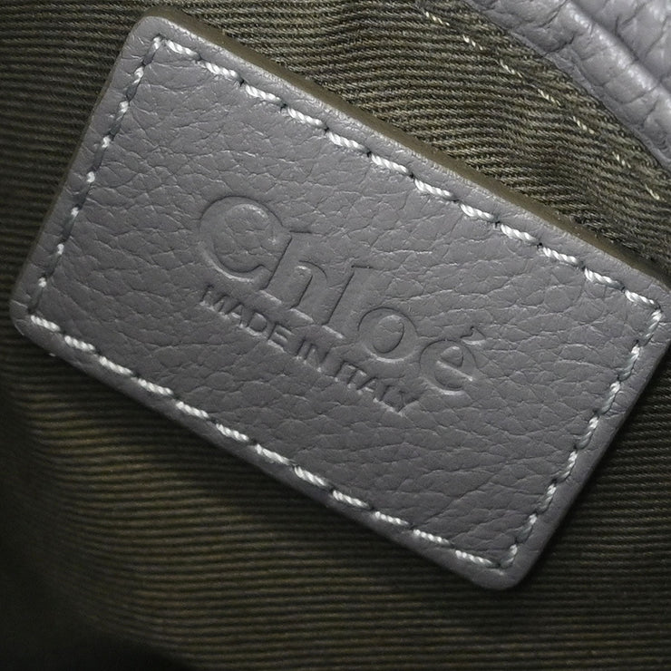 Chloe Gray Leather Marcie 2way Shoulder Handbag 01-20-63-65 145107