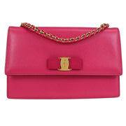 Salvatore Ferragamo Pink Vara Bow Shoulder Bag AU-21 /E480 145109