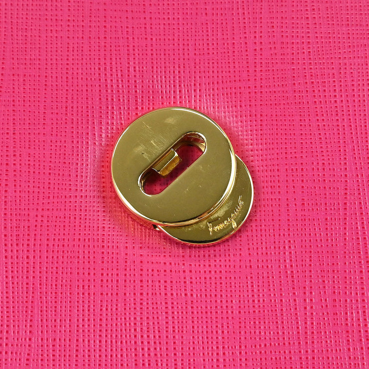 Salvatore Ferragamo Pink Vara Bow Shoulder Bag AU-21 /E480 145109