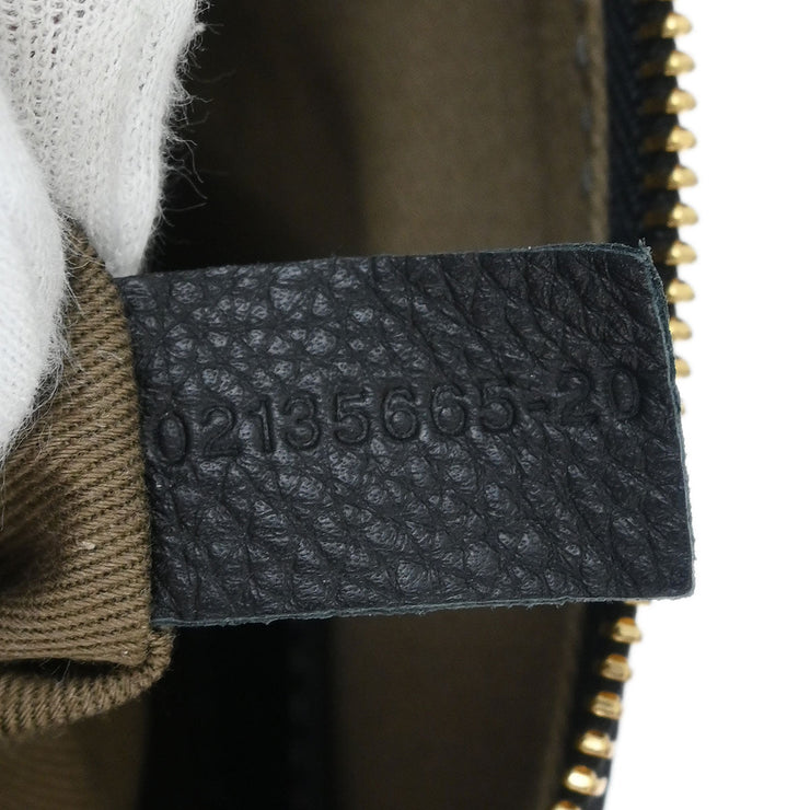 Chloe Black Leather Marcie 2way Shoulder Handbag 02135665-20 145113