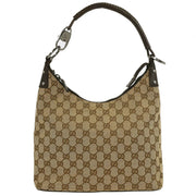 Gucci Brown Beige GG Hobo Handbag 115003 467891 145119