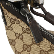 Gucci Brown Beige GG Hobo Handbag 115003 467891 145119