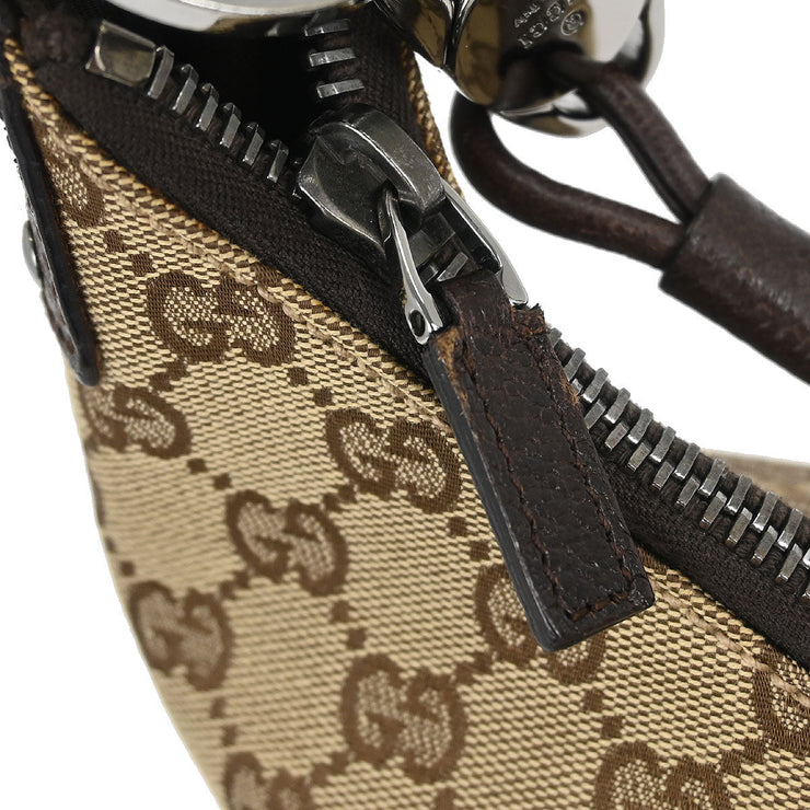 Gucci Brown Beige GG Hobo Handbag 115003 467891 145119