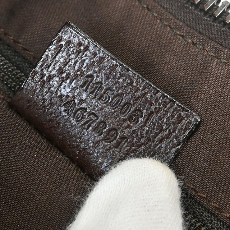 Gucci Brown Beige GG Hobo Handbag 115003 467891 145119