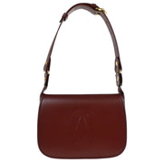 Cartier Bordeaux Leather Shoulder Bag ELHI 145123
