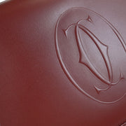 Cartier Bordeaux Leather Shoulder Bag ELHI 145123