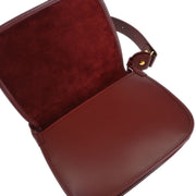 Cartier Bordeaux Leather Shoulder Bag ELHI 145123